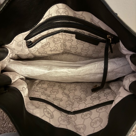 Michael Kors Hamilton Large NS Tote Black Leather - Picture 10 of 12